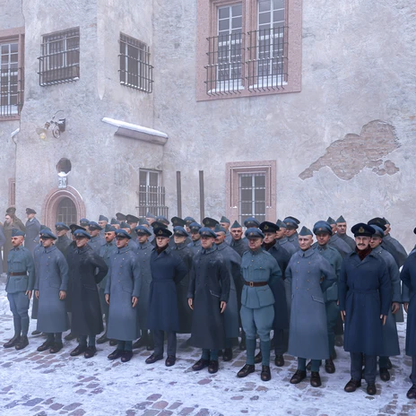 Schloss Colditz Histopad Appellplatz Niederlaender