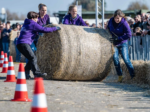 Strohballen-Rollmeisterschaft