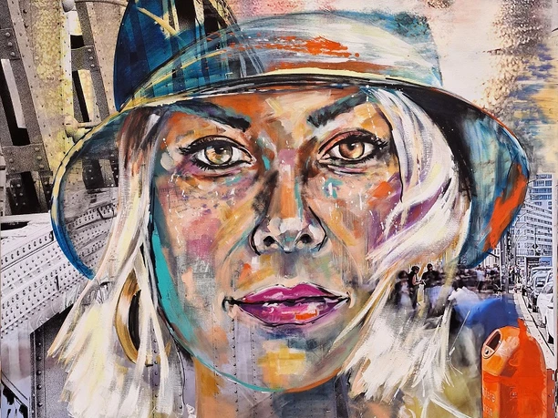 2024, Urban Faces - Neele aus Hamburg, 100 x 100 cm.jpg