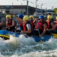Supporting programme white-water rafting at the Markkleeberg canoe park near Leipzig | Leipzig Convention Bureau Rahmenprogramm Wildwasser-Rafting im Kanupark Markkleeberg bei Leipzig – präsentiert vom Leipzig Convention BureauSupporting programme white-water rafting at the Markkleeberg canoe park near Leipzig – presented by the Leipzig Convention Bureau