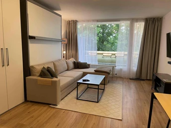 Ferienwohnung Heini in Sankt Andreasberg - Wohnbereich mit Sofa
