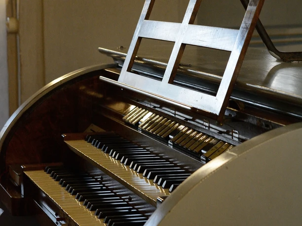 Manual der Jehmlich Orgel in der Katharinenkirche Naundorf