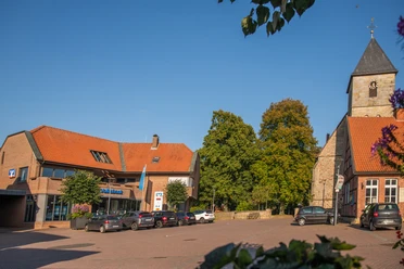 Marktplatz Lengerich mit ev.-ref. Kirche Marktplatz Lengerich mit ev.-ref. Kirche