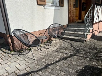 Ferienwohnung Am Wiesenrain, Sitzmöglichkeit Vorde