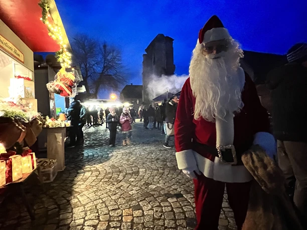 De kerstman op de W.