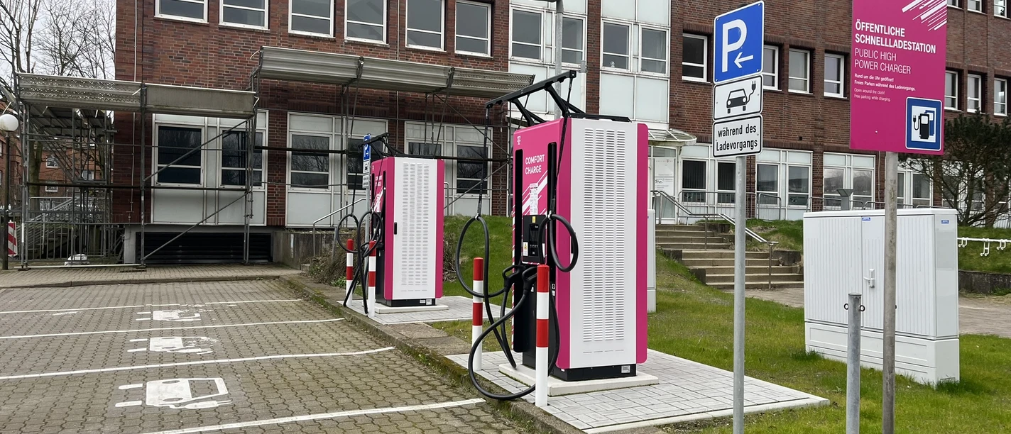 eTankstelle der Telekom am Westerländer Fernsehturm