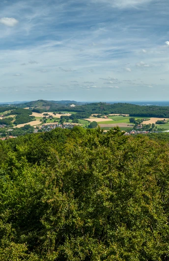 Borgholzhausen-Luisenturm-Teutoburger-Wald-Tourismus-D-Ketz-057.jpg Der hölzerne Luisenturm bietet einen weiten Blick über die Landschaft des Teutoburger Waldes.
