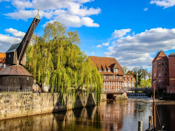 Alter Kran Stintmarkt Lüneburg Oude kraan Stintmarkt Lüneburg