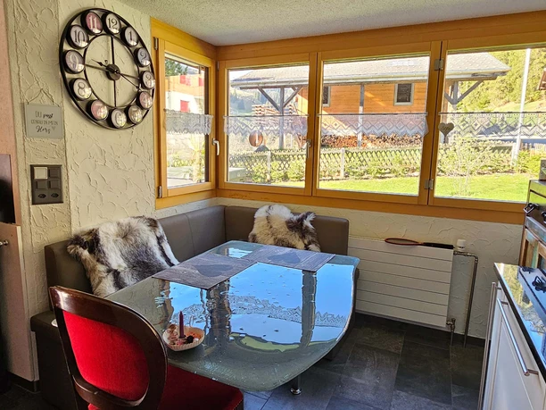 Sitting area in kitchen