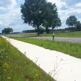 Radweg durch die Feldlandschaft zwischen Groß Liedern und Lehmke