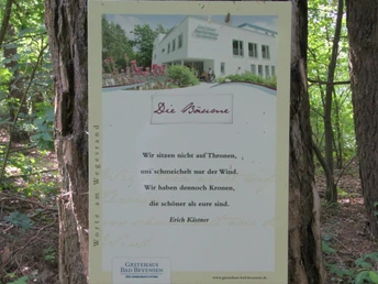 Hinweisschild Rollstuhlwanderweg