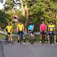 Rennradgruppe am Kniepenberg
