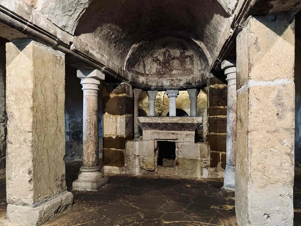 Wiptertikirche in Quedlinburg - Krypta Wiptertikirche in Quedlinburg - Krypta