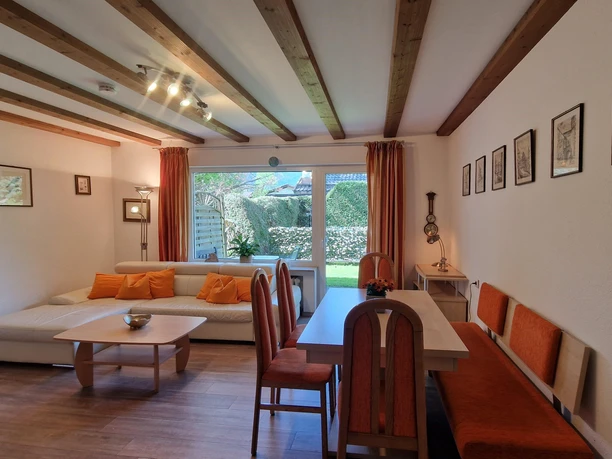 Essbereich im Wohnzimmer