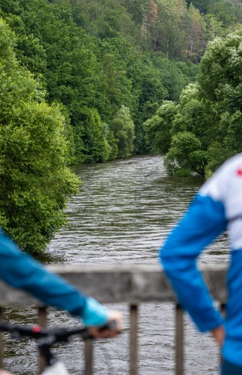 Radfahren entlang Zschopautalradweg