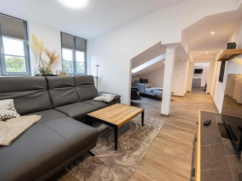 Appartement Wilhelm Busch - Bett & Bahn Appartements in Seesen - Wohnzimmer Appartement Wilhelm Busch - Bett & Bahn Appartements in Seesen - Wohnzimmer