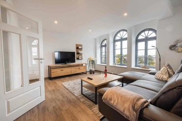 Appartement Bahn - Appartements Bett und Bike in Seesen - Wohnzimmer Appartement Bahn - Appartements Bett und Bike in Seesen - Wohnzimmer