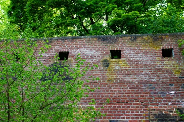 Alte Stadtmauer von Lüneburg im Liebesgrund Teile der alten Stadtmauer von Lüneburg stehen noch