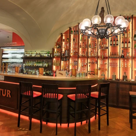 Ratskeller Leipzig event venue | Leipzig Convention Bureau Bar counter at the event venue Ratskeller Leipzig - presentiert vom Leipzig Convention Bureau