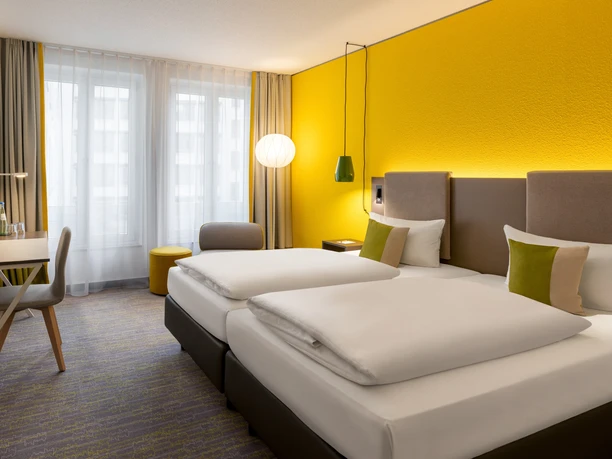 Comfort room at the conference hotel Vienna House Easy by Wyndham | Leipzig Convention Bureau Comfort room at the conference hotel Vienna House Easy by Wyndham Leipzig - presented by Leipzig Convention Bureau