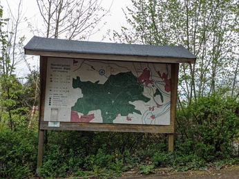 Wanderparkplatz Greene, Wandertafel Wanderparkplatz Greene, Wandertafel