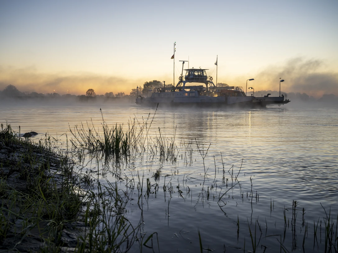 Elbfähre Tanja am frühen Morgen Elbfähre Tanja am frühen MorgenElbe ferry Tanja in the early morningElbefærgen Tanja tidligt om morgenenElbe veer Tanja in de vroege ochtend