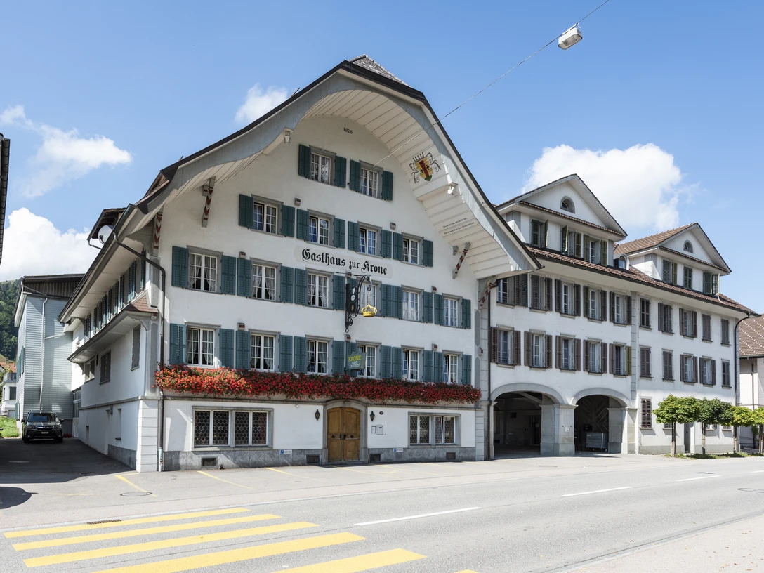 Le restaurant Krone au cœur du village d'Escholzmatt