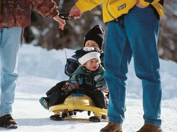 Schlitten fahren