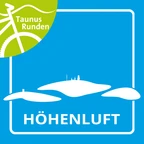 Die himmelblaue Markierung " Höhenluft" weist den Weg. Die himmelblaue Markierung " Höhenluft" weist den Weg.