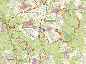 Kartenübersicht Reitrundwanderweg Hohenstein