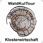 Wanderzeichen WaldKulTour Klosterwirtschaft Wanderzeichen WaldKulTour Klosterwirtschaft