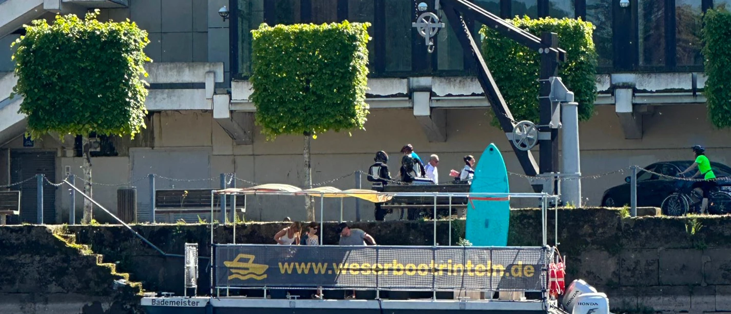 Boot am Anleger Boot am Anleger