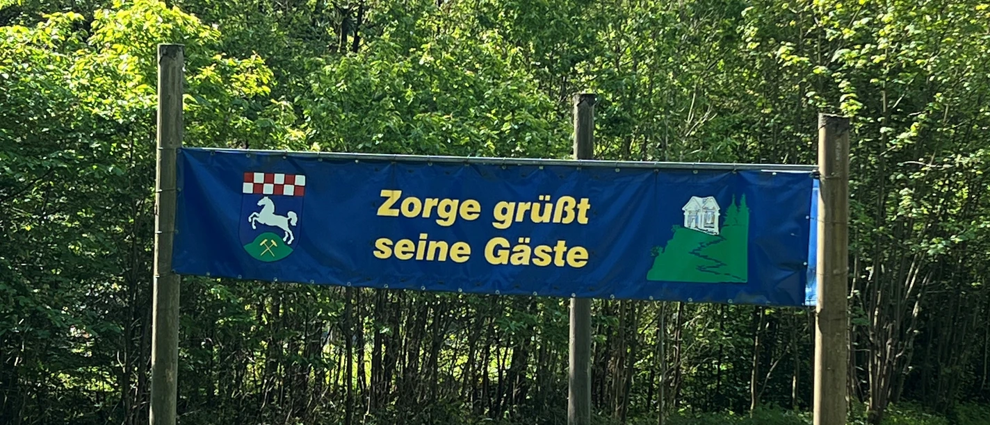 Begrüßungsbanner Zorge