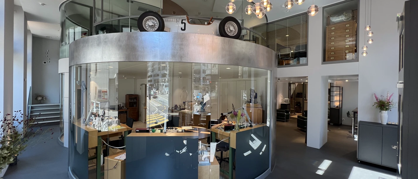 House of Chronoswiss Shop window at the House of Chronoswiss