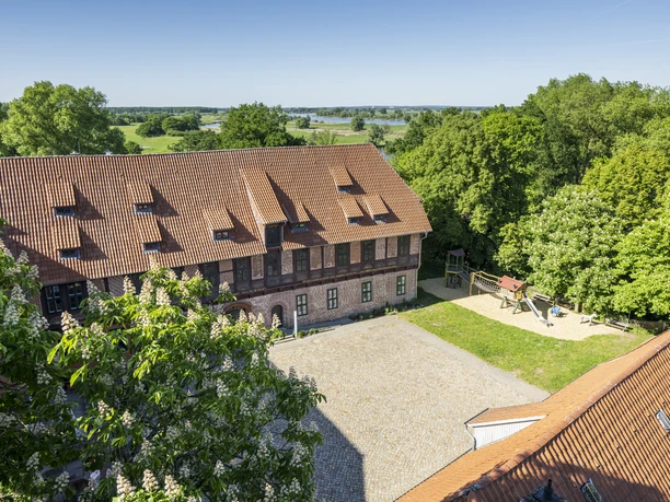 Biosphaerium Bleckede von oben Biosphaerium Bleckede von oben