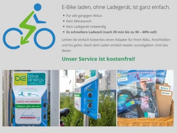 E-Bike-Ladestation Franziskus-Apotheke - Infobild