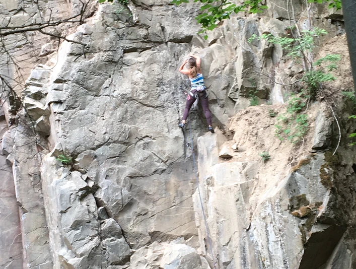 Kletterfelsen am Steinbruch an der Sösetalsperre Kletterfelsen am Steinbruch an der Sösetalsperre