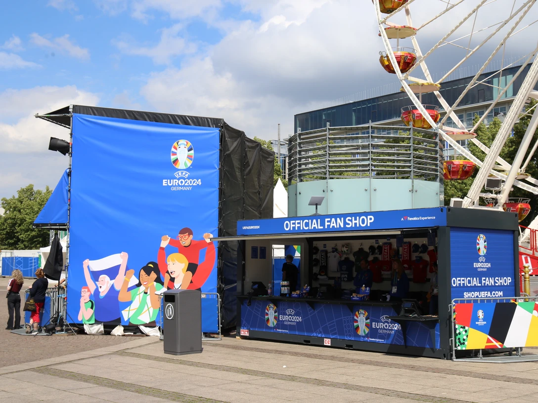 Fan Shops in der Fan Zone