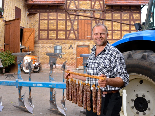 HandwerkErlebnisroute Landwirt Herman H de Urheber Tourismus Service Erlebnisregion Mittleres Fuldatal e V Fotograf Stefan Bochenek