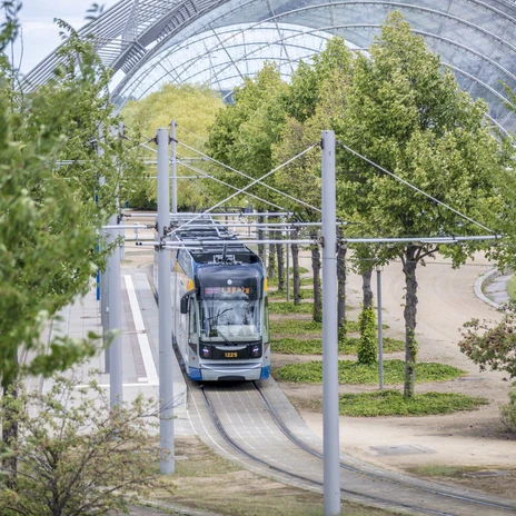 Sustainable mobility with public transport to the Leipzig exhibition Center for your meeting & conference in Leipzig