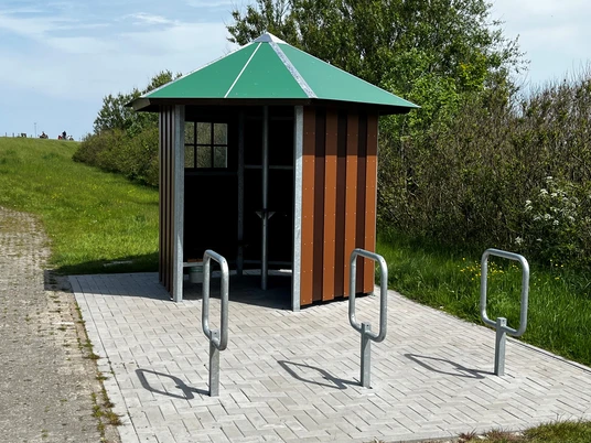 Schutzhütte in Pilsum am Diekskiel