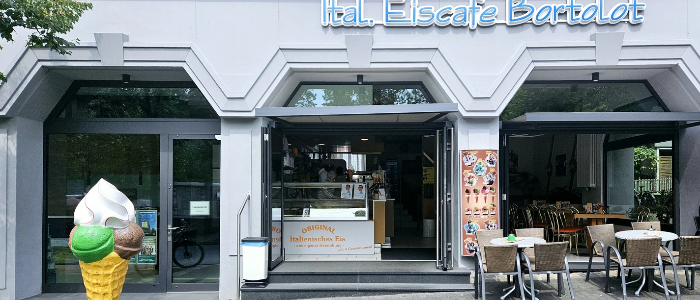 Eiscafé Bortolot Olpe - Außenansicht