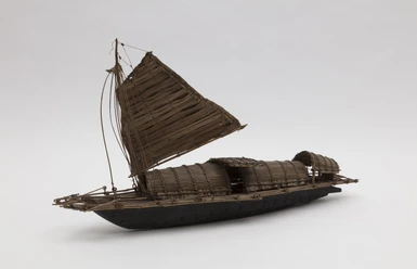Modell Afrikanisches Boot, 19. Jahrhundert, Massstab ca. 1:10, Sammlung Philipp Keller, Verkehrshaus der Schweiz, Inv. VHS-7964, © Photo Andri Stadler, Luzern