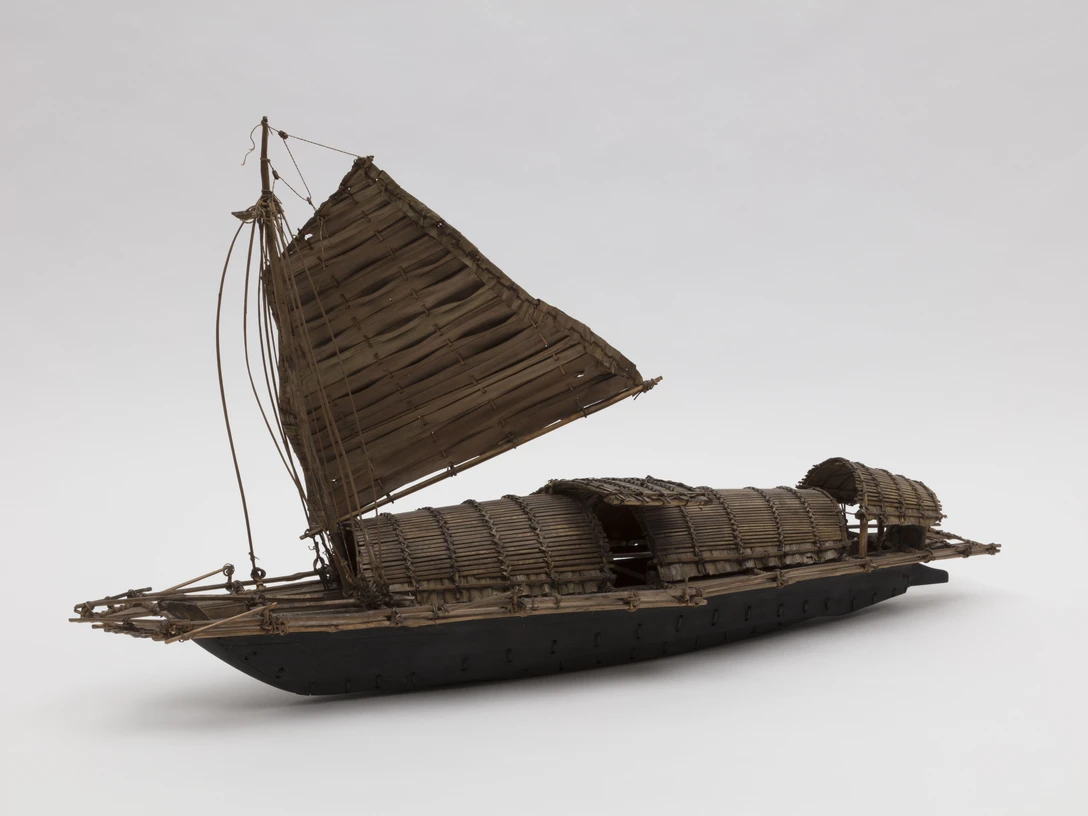 Modell Afrikanisches Boot, 19. Jahrhundert, Massstab ca. 1:10, Sammlung Philipp Keller, Verkehrshaus der Schweiz, Inv. VHS-7964, © Photo Andri Stadler, Luzern