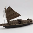 Modell Afrikanisches Boot, 19. Jahrhundert, Massstab ca. 1:10, Sammlung Philipp Keller, Verkehrshaus der Schweiz, Inv. VHS-7964, © Photo Andri Stadler, Luzern