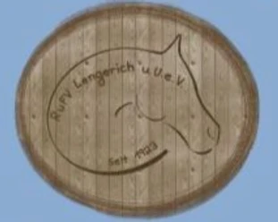 Reitverein Lengerich Holzschild mit eingraviertem Pferdekopf und Schriftzug Reitverein Lengerich u. U. e. V. seit 1928