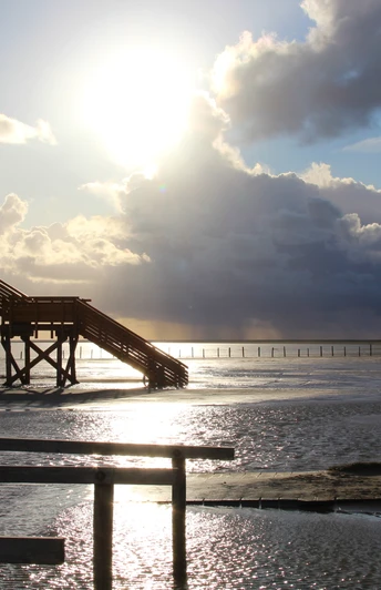 Pfahlbauten in St. Peter-Ording