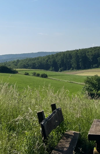 RI15 Schullandheim Route Sitzgelegenheit mit Panorama