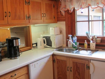 Kleine, goed uitgeruste keuken in vakantiehuis "Kleine Auszeit