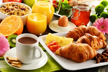 Breakfast,Consisting,Of,Fruits,,Orange,Juice,,Coffee,,Honey,,Bread,And Breakfast,Consisting,Of,Fruits,,Orange,Juice,,Coffee,,Honey,,Bread,And